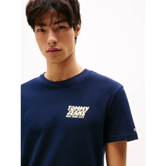 Tommy Hilfiger Ανδρική κοντομάνικη μπλούζα Bubble Logo Back Graphic T-Shirt
